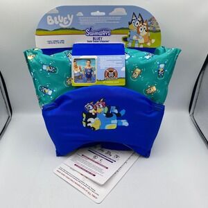 Swimways Bluey Swim Trainer Life Jacket 33-55 Lbs Kids Swimming Aid Lifevest NWT